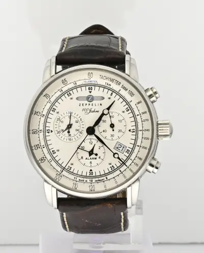 Zeppelin Chronograaf horloge – kavel bij Twents Veilinghuis