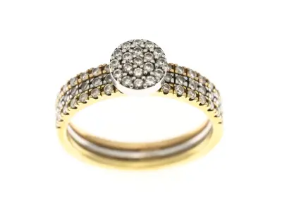 Gouden ring met diamanten – kavel bij Twents Veilinghuis