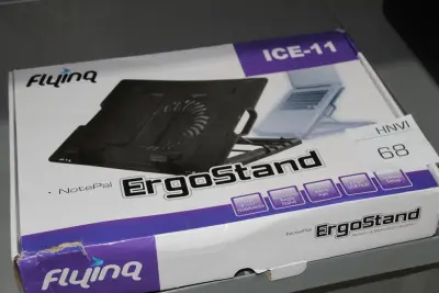Laptopstandaard ERGOSTAND met koelventilator – kavel bij HNVI, Loon op Zand