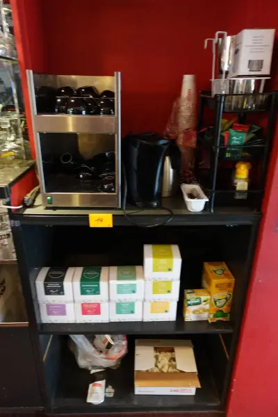 Inox tassenwarmer + toebehoeren koffie – kavel bij Openbare Verkopen, Lochristi