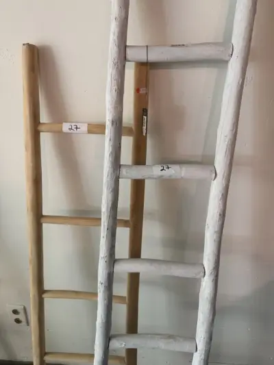 Set van 2 decoratieve houten ladders ( 2 stuks) Hsm & J-Line – kavel bij Openbare Verkopen, Blankenberge