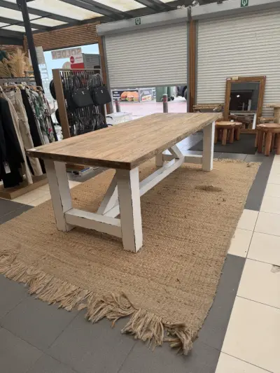 Groot vloerkleed in natuurlijk jute – Naturel – kavel bij Openbare Verkopen, Blankenberge