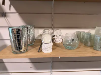 1 rek decoratie van J-line 28 stuks blauw/ wit thema – kavel bij Openbare Verkopen, Blankenberge