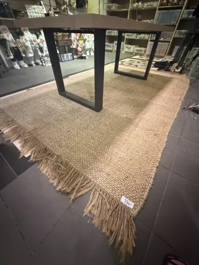 geweven tapijt bruin/beige J-Line – kavel bij Openbare Verkopen, Blankenberge
