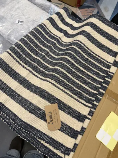 Simla badmatten blauw/beige 24pcs 65x35x31cm – kavel bij Openbare Verkopen, Blankenberge