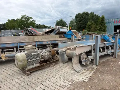 Kleemann puinbreker, schudzeven en transportbanden – veiling bij Onlineveilingmeester, Hoogeveen