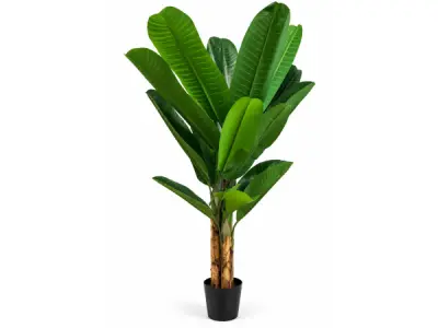 200cm Real touch banana tree in plastic pot – kavel bij XL Auctions