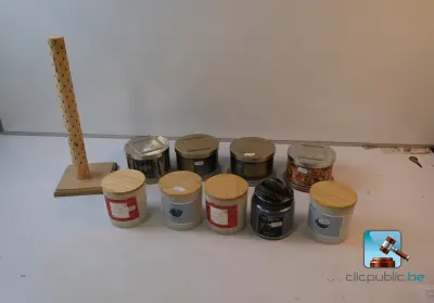 Set geurkaarsen – kavel bij Clicpublic, Nivelles