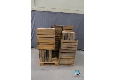 Set houten kisten – kavel bij Clicpublic, Nivelles