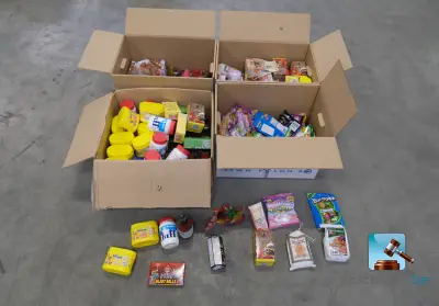 Diverse zoetigheden en snacks – kavel bij Clicpublic, Nivelles
