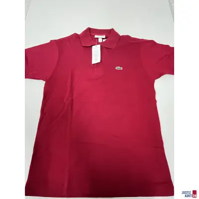 V45/26 Lacoste Polo Größe S Farbe Rot – kavel bij Justiz-Auktion, Frankfurt am Main