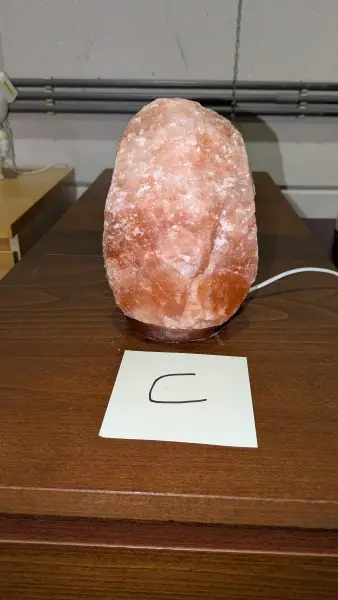 Een zoutstenen lamp – kavel bij Auctionline, Anderlecht