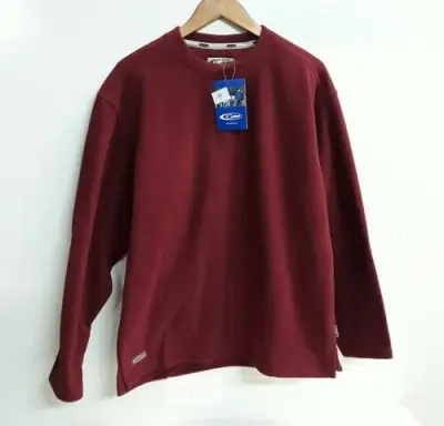 1 x Fleece bordeaux trui gelert L – kavel bij Belga Veilingen, Oudsbergen