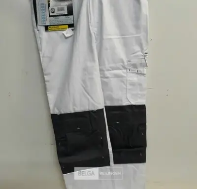 1 x Werkbroek wit/grijs Wolf line 44 – kavel bij Belga Veilingen, Oudsbergen