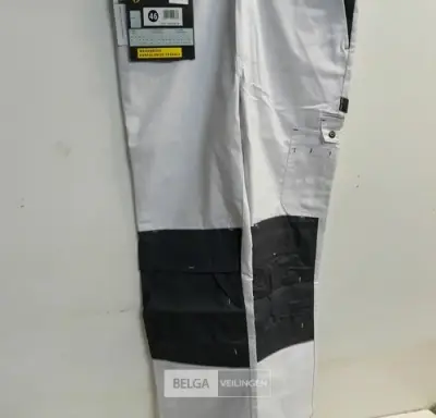 1 x Werkbroek wit/grijs Wolf line 46 – kavel bij Belga Veilingen, Oudsbergen