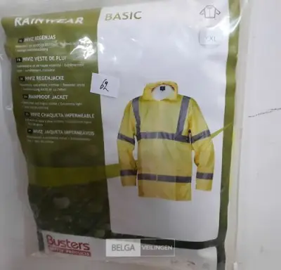 1 x Regenjas pvc geel fluo XXL – kavel bij Belga Veilingen, Oudsbergen