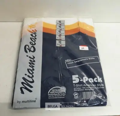1 x T-shirt XL 5 pack mix kleuren – kavel bij Belga Veilingen, Oudsbergen