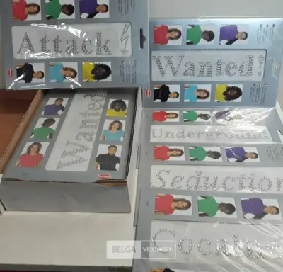 30 x Strijkletters 5 assorti 22x4cm – kavel bij Belga Veilingen, Oudsbergen