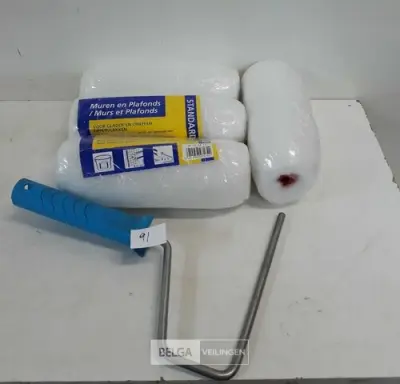 4 x Anti-spat verfrol 18 cm + 1 beugel – kavel bij Belga Veilingen, Oudsbergen