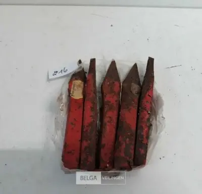 6 x Montagebeitel 13 cm – kavel bij Belga Veilingen, Oudsbergen