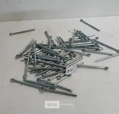 1 x Splitpennen 6,3x80 mm 80 stuks – kavel bij Belga Veilingen, Oudsbergen