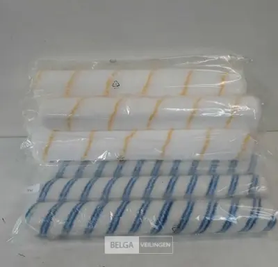 9 x Verfrol 50 cm voor muur en plafondverf – kavel bij Belga Veilingen, Oudsbergen