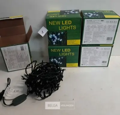 5 x Kerstverlichting LED 100L warm wit – kavel bij Belga Veilingen, Oudsbergen