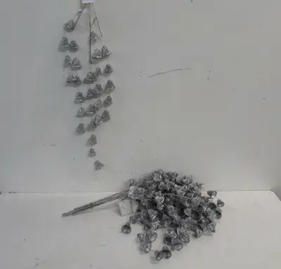 5 x Klokken op stok 55 cm zilver – kavel bij Belga Veilingen, Oudsbergen