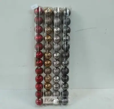 4 x Kerstballen 4,5 cm pvc 12 stuks mix kleuren – kavel bij Belga Veilingen, Oudsbergen