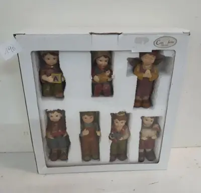 1 x Kerstfiguurtjes 7-delig kinderen – kavel bij Belga Veilingen, Oudsbergen