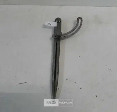 1 x Passer metaal 250mm met boog – kavel bij Belga Veilingen, Oudsbergen