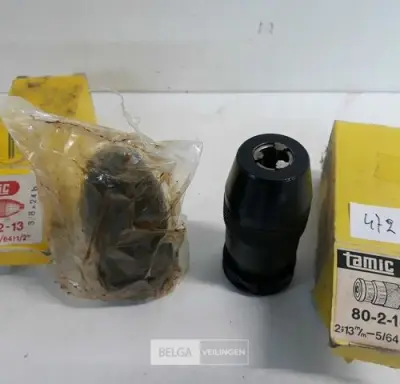 2 x Boorkop 2-13 mm snelspan – kavel bij Belga Veilingen, Oudsbergen
