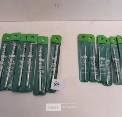 12 x Steenboren 6 x 5mm + 6 x 8mm – kavel bij Belga Veilingen, Oudsbergen