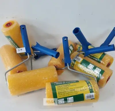 7 x Struktuurrol 18 cm met beugel – kavel bij Belga Veilingen, Oudsbergen