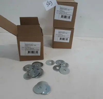 3 x Carrosserie rondellen verzinkt M6 x 25 mm 200 stuks – kavel bij Belga Veilingen, Oudsbergen