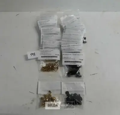 18 x Meubelnagels 12,7mm 25 stuks 2 assorti – kavel bij Belga Veilingen, Oudsbergen