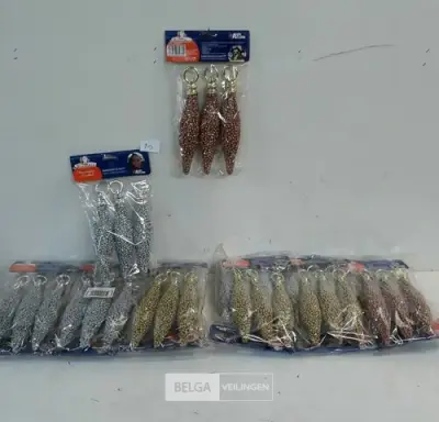 14 x Hangdeco traan 3 stuks mix kleuren – kavel bij Belga Veilingen, Oudsbergen