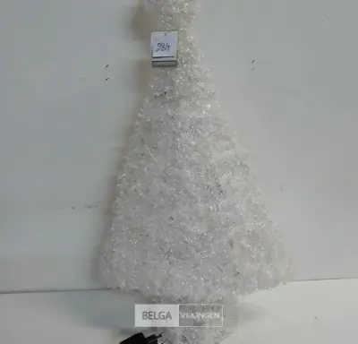 1 x Kerstboom 55 cm wit met verlichting – kavel bij Belga Veilingen, Oudsbergen