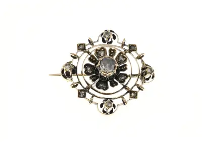 Gouden hanger/broche – kavel bij Twents Veilinghuis