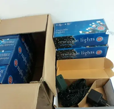 10 x Kerstlampen 200 L classic twinkel 8 programma's – kavel bij Belga Veilingen, Oudsbergen