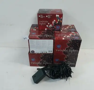 10 x Kerstlampen 180 L classic twinkel 8 programma's – kavel bij Belga Veilingen, Oudsbergen