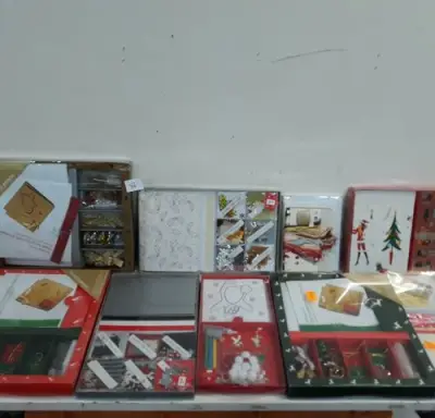10 x Kerstkaarten maak zelf je kaart – kavel bij Belga Veilingen, Oudsbergen