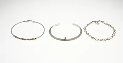 Lot met 3 zilveren armbanden – kavel bij Twents Veilinghuis