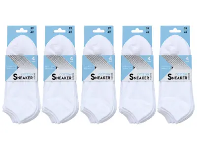 5x Comfortabele Naadloze Sneaker Sokken 4 Paar Maat 39-42 – kavel bij XL Auctions