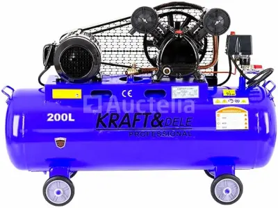 200L 2-zuiger 400V KRAFT&DELE oliecompressor – kavel bij Auctelia, Aye