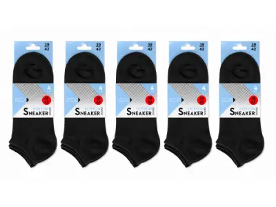 5x Comfortabele Naadloze Sneaker Sokken 4 Paar Maat 39-42 – kavel bij XL Auctions