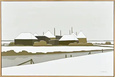 Klaas Bernink, Winter/rietopslag Genemuiden – kavel bij Twents Veilinghuis