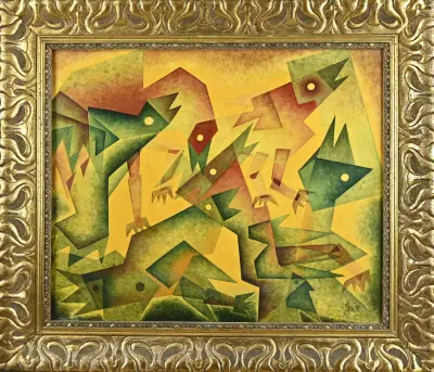 Gisela Sedatis Grosser, Abstracte fantasie voorstelling – kavel bij Twents Veilinghuis
