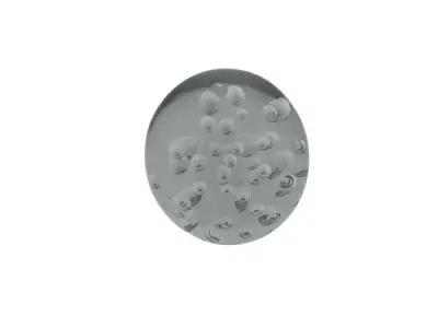 Glazen Bol met Bellen 75mm – kavel bij XL Auctions