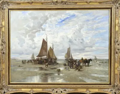 Désiré Thomassin, Schevenings vissersvolk – kavel bij Twents Veilinghuis